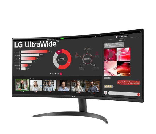 LG UltraWide 34WR50QK-B - 1291483 - zdjęcie 2